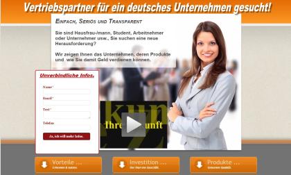 Vertriebsparter in in einem Deutschen Unternehmen gesucht