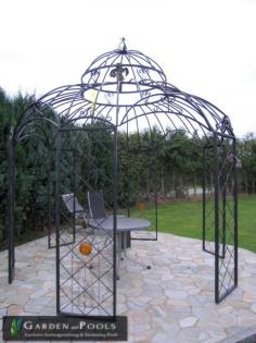 Pavillon Metallpavillon Gartenlaube Laube ROMA