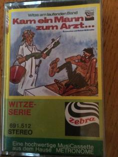 MUSIKKASSETTE MC von 1977 WITZE ÄRZTEWITZE TITEL Kam ein Mann zum Arzt seh