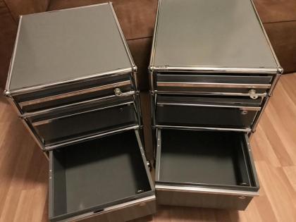 USM Haller Rollcontainer Mittelgrau TOP