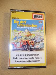 MUSIKKASSETTE MC DIE 3 SCHWEINCHEN 2 ABENTEUER FÜR KINDER spannend selten