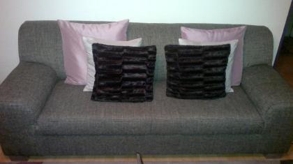 3 sitzer 2 sitzer couch sruktur grau