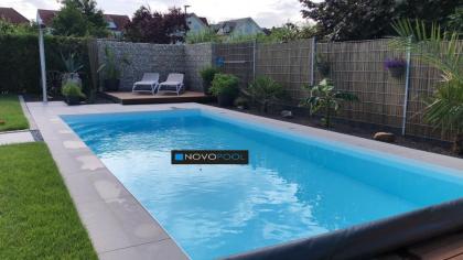 Pool Polypropylen PP 8m komplettset Einbaubecken Gartenschwimmbad