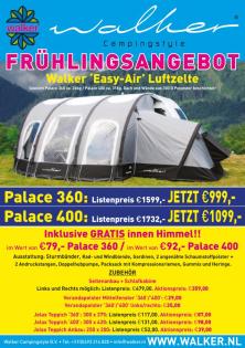 Frühlingsangebot Walker Luftzelte