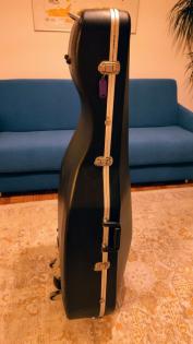 3/4 Violoncello Koffer Bogen - spielbereit mit Gutachten
