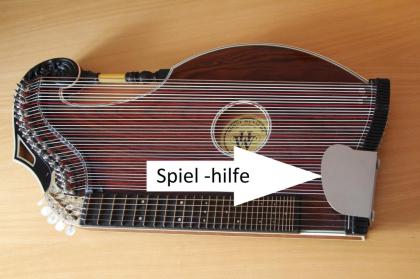 Zither Handauflage ermöglicht ermüdungsfreies spielen.