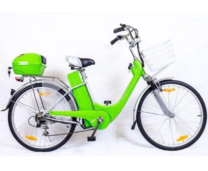 Elektrofahrrad Fahrrad E-Bike Grün Elektro Motor Pedelec 26 Akku 250 W Neuware