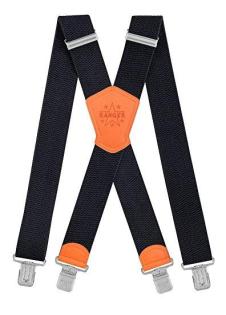 Herrenhosenträger superbreit 5cm Länge 130cm 4 starke Metallklipps verstellbar e