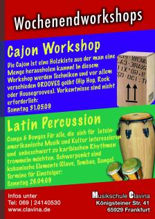 Cajon WOrkshop Unterricht