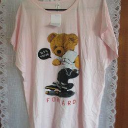 Damen tshirt mit teddybär gr. xl zu verkaufen rosa