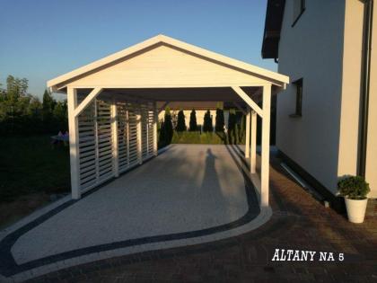 HOLZÜBERDACHUNG FÜR AUTO GARAGENVORDACH GARTENHAUS 3 5x5m BITUMENSCHINDELN NEU