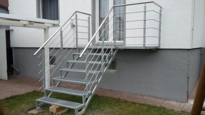 Stahl Aussen Metall Treppe Anbau Balkone Terrasse Treppe und Balkongeländer