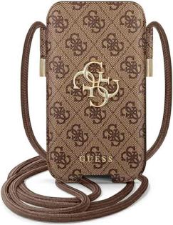 Guess 6 7 Zoll Tasche GUPHL4GMGBR braun 4G Big Metal Logo