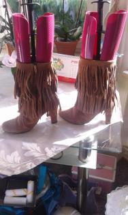 Damen Stiefeletten Mit Franzen Gr. 37
