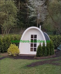 Fasssauna Saunapod Saunafass Gartensauna in massiver 46 mm und 58 mm Wandstär