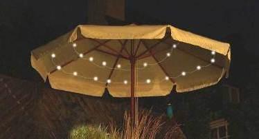 LED Solar-Lichterkette mit 48 weißen Leuchtdioden