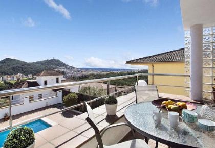 Spanien Ferienhaus Costa Brava Blanes privater Pool und Meerblick zu mieten