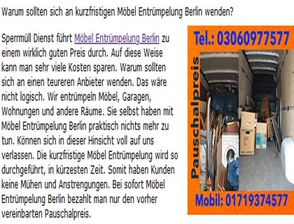 Sperrmüllabholung Berlin Service cifar. de