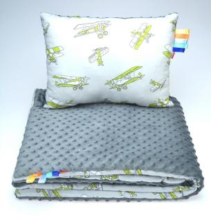 Kinderbettwäsche Bettenset Kinderset Minky 100 Baumwolle Kissen 30x40cm Decke 7