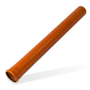 KG Rohr DN110 2022mm 2m Abwasserrohr 100mm Kanalrohr orange