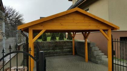 HOLZÜBERDACHUNG FÜR AUTO GARAGENVORDACH GARTENHAUS 3 5x5m