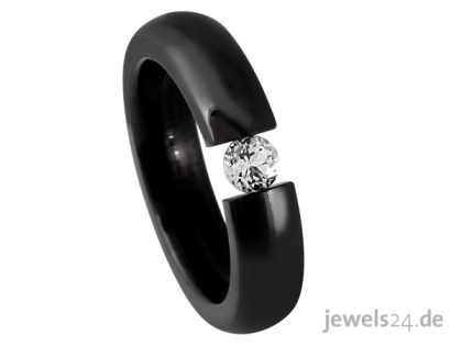 Top Modern Ring Topas Edelstein Keramik günstig vom Hersteller im Schmuck onl