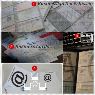 Visitenkarten Business Card manuell einpflegen und als vCard abspeichern