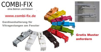 Gardinenhalter ohne kleben oder bohren am Fenster montieren