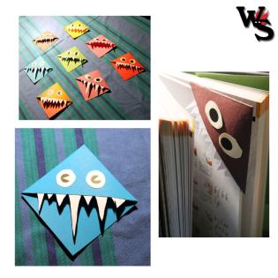 Monsterlesezeichen Bastelbogen Set zum Download