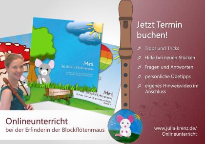 Biete Blockflötenunterricht online