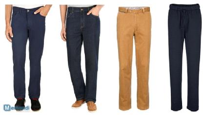 Mischung aus modernen Herren Hosen und Jeans