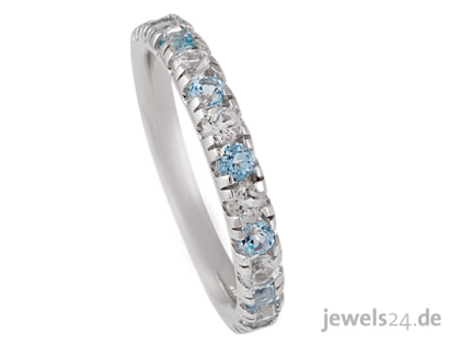 Edelsteinschmuck Ring Topas Edelsteine Weissgold günstig im Schmuck onlinesho