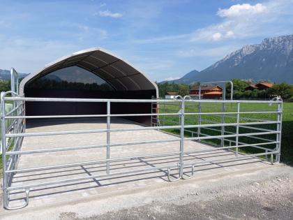 AKTION Weidezelt Weideunterstand XXL Lagerzelt Zelt Unterstand Koppel