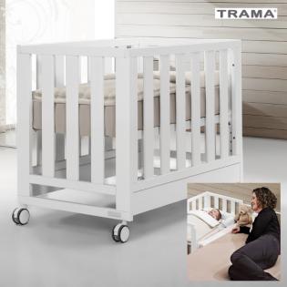 Modernes Beistellbett Babybett umbaubar zur Krabbelbox TRAMA