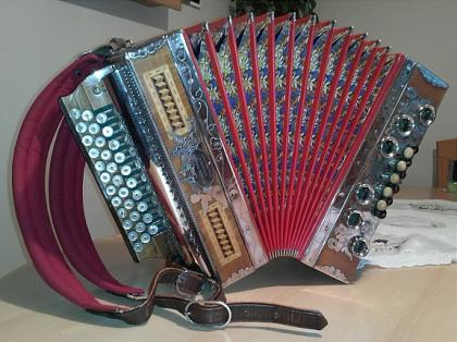 Steirische Knopf Harmonika der Weltmarke STRASSER BJ 1966 Handmade