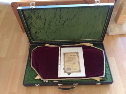 Zither Manfred Althaus 1991 42 Saiten Zertifikat