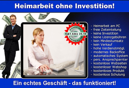 Heimarbeit / Internetjob
