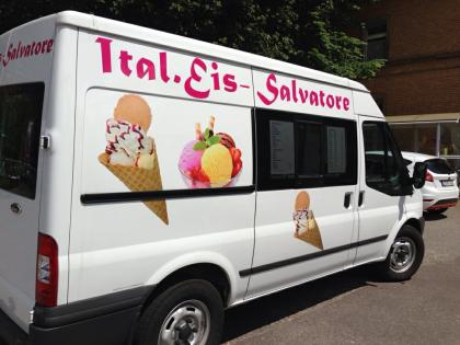 Ford Transit als Eiswagen zu verkaufen