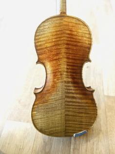 Schön geflammte alte 4/4 Geige Violine sehr guter Klang