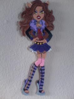 MONSTERHIGH- CLAWDEEN WOLF als Wandschmuck supergroß 52 cm