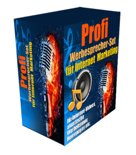 . Profi Werbesprecher Set für Ihr Internetmarketing