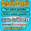 AUTOAUFKLEBER SELBST GESTALTEN - SCHRIFT-FABRIK. DE