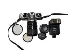 PENTAX ME SUPER Sigma 28- 80 Skylight Blitz Tasche 2 Filme