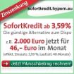Zinssenkung Sofort-Kredit jetzt ab 3 59