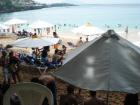 Beachbar mit Beach - Existenz in der Karibik
