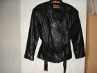 Schwarze Lederjacke Grösse M