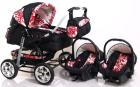 Zwillings Kinderwagen Ring Duo 2 Babyschalen NEU