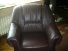 Sofa Garnitur 3er 2er u. 1 Sessel in Leder