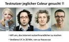 Werde Webseiten-Tester und verdiene 6 Euro in ca. 20 Minuten