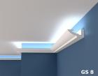 Polystyrol Stuckleiste Lichtprofile LED indirekte Beleuchtung Hartschaum